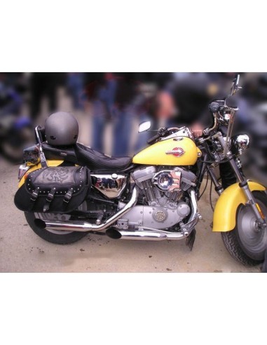 ALFORJAS RIGIDAS IBER CLASICA TRENZADA TRIBAL SPORTSTER HD