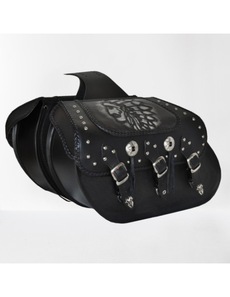 ALFORJAS RIGIDAS IBER CLÁSICA TRENZADA GRAN JEFE UNIVERSAL