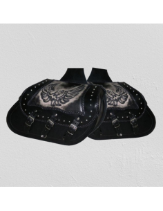 ALFORJAS RIGIDAS IBER CLÁSICA TRENZADA ÁGUILA ALAS UNIVERSAL