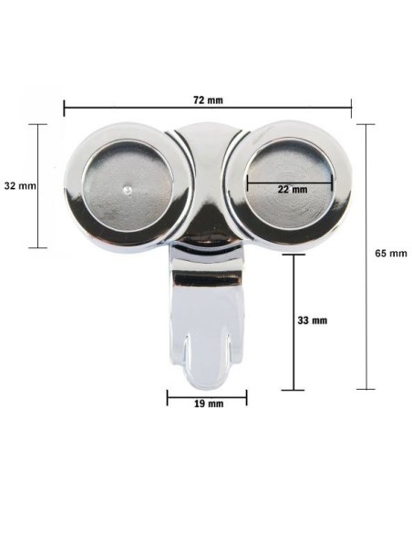 SOPORTE RELOJ - TERMOMETRO DOBLE