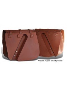 SET ALFORJAS TRAJANO BAS MARRÓN CUERO HC AMORT HD SPORTSTER