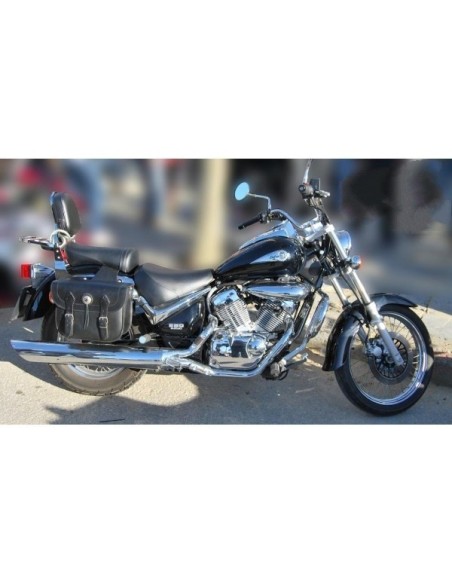 ALFORJAS PIEL RIFLE BÁSICA 1 CONCHO UNIVERSAL