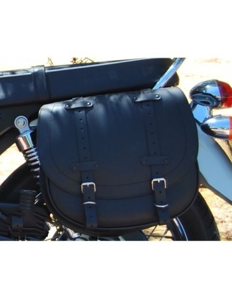 ALFORJA PIEL BANDO BASICA TRIUMPH BONNEVILLE T100/T120 HUECO AM IZDA