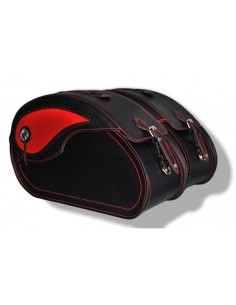 ALFORJAS RIGIDAS NAPOLEÓN ADORNO ROJO UNIVERSAL