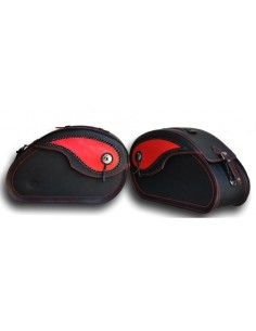 ALFORJAS RIGIDAS NAPOLEÓN ADORNO ROJO UNIVERSAL