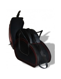 ALFORJAS RIGIDAS NAPOLEÓN ADORNO ROJO UNIVERSAL