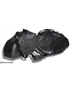 ALFORJAS PIEL RIGIDAS VENDETTA PERFIL AZUL