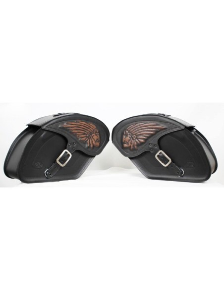 ALFORJAS PIEL RÍGIDAS LEGEND BIG-BOSS PARA INDIAN CHIEF