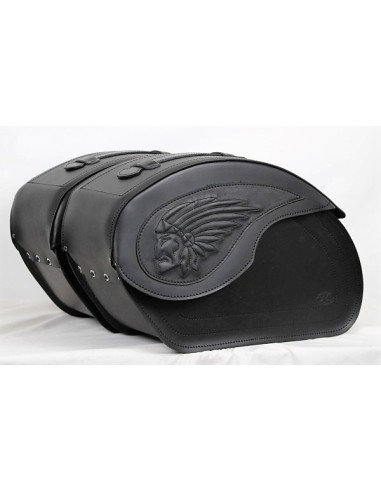 ALFORJAS VENDETTA RIGIDAS PIEL BIG BOSS UNIVERSALES