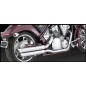 ESCAPE TWIN SLASH SLIP-ONS CROMADO HONDA VT1300CX FURY ESCAPE TWIN SLASH SLIP-ONS CROMADO HONDA VT1300CX FURY