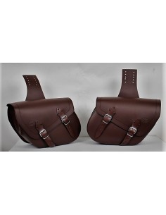 ALFORJAS ALHAMA BÁSICAS  PARA ROYAL ENFIELD MARRÓN