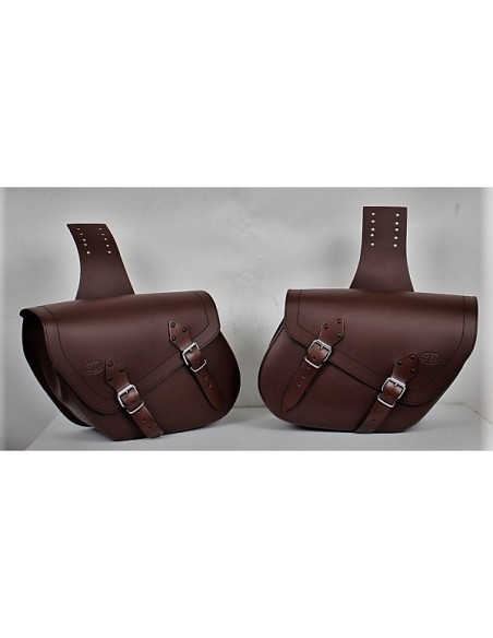 ALFORJAS ALHAMA BÁSICAS  PARA ROYAL ENFIELD MARRÓN