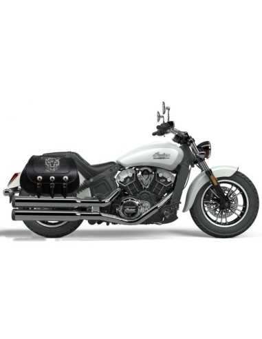 ALFORJAS RIGIDAS JABATO LOBO PARA INDIAN SCOUT SIXTY