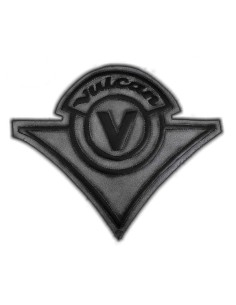 PARCHE DE ESPALDA PIEL VINTAGE LOGO VULCAN NEGRO
