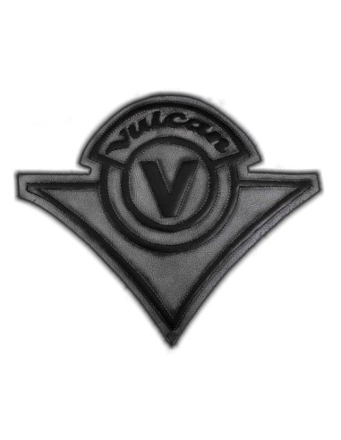 PARCHE DE ESPALDA PIEL VINTAGE LOGO VULCAN NEGRO PARCHE DE ESPALDA PIEL VINTAGE LOGO VULCAN NEGRO