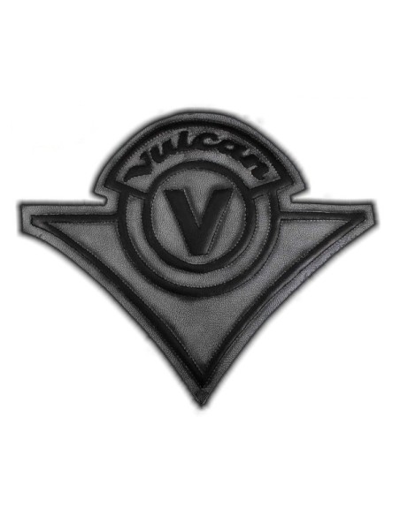 PARCHE DE ESPALDA PIEL VINTAGE LOGO VULCAN NEGRO