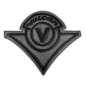 PARCHE DE ESPALDA PIEL VINTAGE LOGO VULCAN NEGRO PARCHE DE ESPALDA PIEL VINTAGE LOGO VULCAN NEGRO