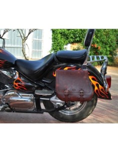 ALFORJA LATERAL PIEL SCIPION BÁSICA UNIVERSAL IZDA CHOCO