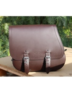 ALFORJA LATERAL PIEL SCIPION BÁSICA UNIVERSAL IZDA CHOCO