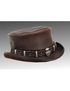 SOMBRERO PIEL TAHUR VINTAGE SKULL