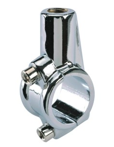 ABRAZADERA ESPEJO CROMADA PARA MANILLAR 22 O 25,4 MM
