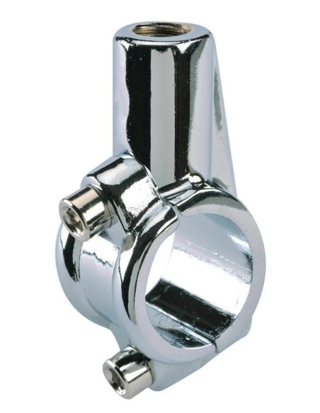 ABRAZADERA ESPEJO CROMADA PARA MANILLAR 22 O 25,4 MM