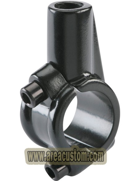 ABRAZADERA ESPEJO CROMADA PARA MANILLAR 22 O 25,4 MM