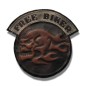 PARCHE DE ESPALDA PIEL FREE BIKER SKULL MARRÓN PARCHE DE ESPALDA PIEL FREE BIKER SKULL MARRÓN