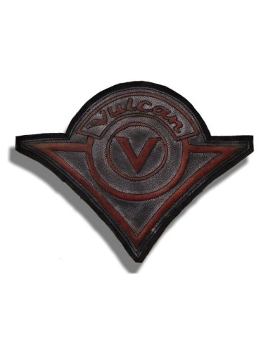 PARCHE DE ESPALDA PIEL VINTAGE LOGO VULCAN BURDEOS PARCHE DE ESPALDA PIEL VINTAGE LOGO VULCAN BURDEOS