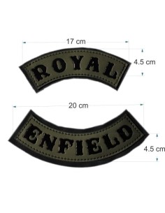 JUEGO PARCHES PIEL ROYAL ENFIELD