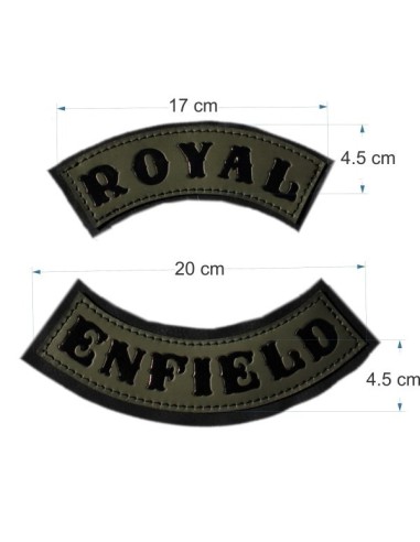 JUEGO PARCHES PIEL ROYAL ENFIELD JUEGO PARCHES PIEL ROYAL ENFIELD