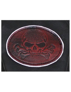 PARCHE DE ESPALDA PIEL CALAVERA TIBIAS RED