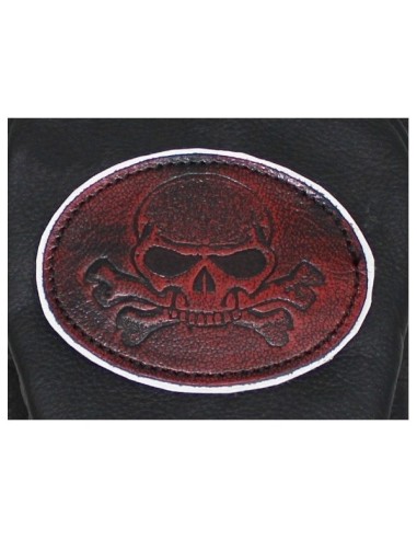 PARCHE DE PIEL CALAVERA TIBIAS RED PARCHE DE PIEL CALAVERA TIBIAS RED