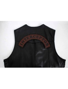 PARCHE DE PIEL INTERCEPTOR MARRÓN