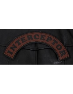 PARCHE DE PIEL INTERCEPTOR MARRÓN