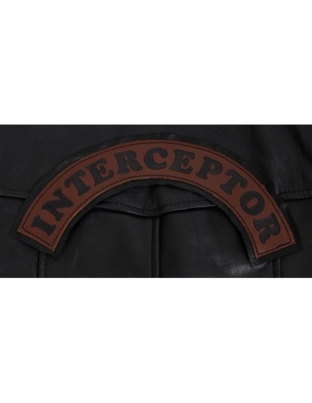 PARCHE DE PIEL INTERCEPTOR MARRÓN