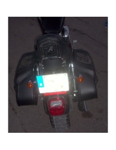 ALFORJAS RIGIDAS IBER TRENZADA ÁGUILA ALAS PARA SPORTSTER H.D