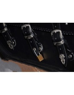 ALFORJAS RIGIDAS IBER TRENZADA ÁGUILA ALAS PARA SPORTSTER H.D