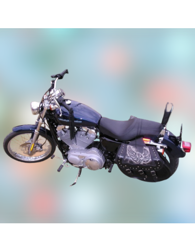 ALFORJAS RIGIDAS IBER CLÁSICA TRENZADA ÁGUILA ALAS SPORTSTER H.D