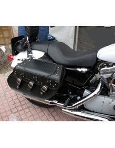 ALFORJAS RIGIDAS IBER CLASICA TRENZADA COCO SPORTSTER H.D