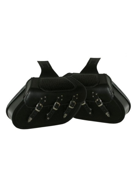 ALFORJAS RIGIDAS IBER BÁS TRENZADA COCO SPORTSTER H.D