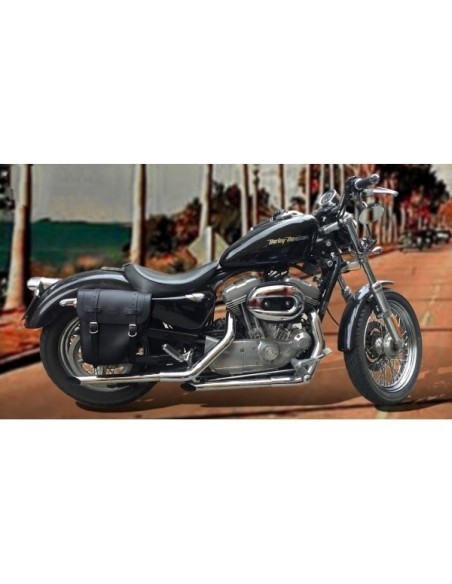 ALFORJA PIEL CENTURION HCO AMORT DCHA SPORTSTER H.D