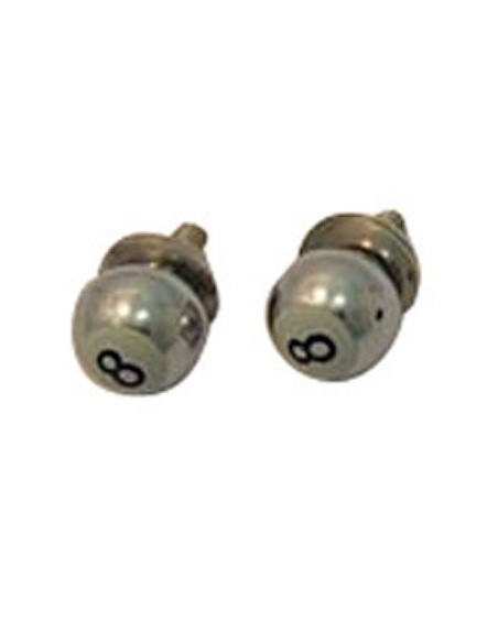 TORNILLO BOLA DE BILLAR 8 CROMADOS PAR