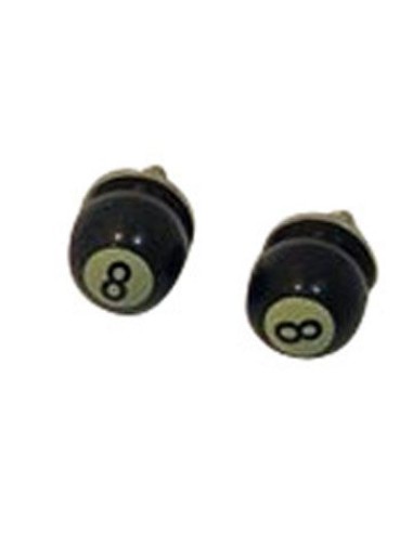 TORNILLO NEGROS BOLA DE BILLAR 8 PAR
