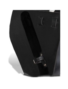 ALFORJA PIEL CENTURION HCO AMORT DCHA NEGRO/BLANCO SPORTSTER H.D