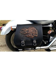 SET ALFORJAS SCIPION BÁSICA HCO AMORT CRANEO LLAMAS SPORTSTER H.D