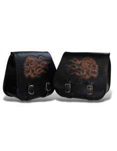 SET ALFORJAS SCIPION BÁSICA HCO AMORT CRANEO LLAMAS SPORTSTER H.D