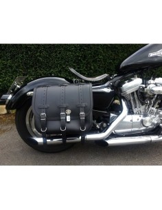 ALFORJA PIEL TRAJANO BASICA HCO AMORT DERECHA SPORTSTER H.D 883-1200