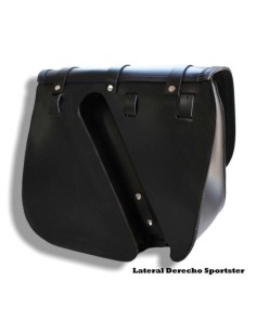 ALFORJA PIEL TRAJANO BASICA HCO AMORT DERECHA SPORTSTER H.D 883-1200