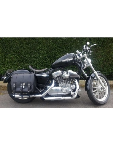 ALFORJA PIEL TRAJANO BASICA HCO AMORT DERECHA SPORTSTER H.D 883-1200 ALFORJA PIEL TRAJANO BASICA HCO AMORT DERECHA SPORTSTER H.D 883-1200